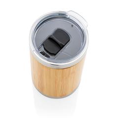 Vue Tasse coffee to go en bambou de couleur marron| Krokrodeal