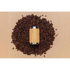 Vue Tasse coffee to go en bambou de couleur marron| Krokrodeal