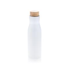 Vue Bouteille isotherme et étanche avec couvercle en acier Clima de couleur blanc| Krokrodeal