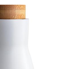Vue Bouteille isotherme et étanche avec couvercle en acier Clima de couleur blanc| Krokrodeal