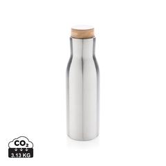 Vue Bouteille isotherme et étanche avec couvercle en acier Clima de couleur gris| Krokrodeal
