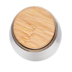 Vue Bouteille isotherme et étanche avec couvercle en acier Clima de couleur gris| Krokrodeal