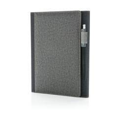 Vue Housse à carnet de notes A5 de couleur gris| Krokrodeal