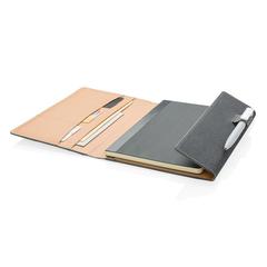 Vue Housse à carnet de notes A5 de couleur gris| Krokrodeal