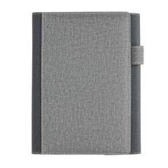 Vue Housse à carnet de notes A5 de couleur gris| Krokrodeal