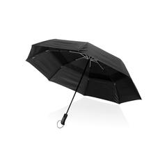 Vue Parapluie tempête 27"de poche auto Swiss Peak Aware™ Tornado de couleur noir| Krokrodeal