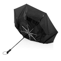 Vue Parapluie tempête 27"de poche auto Swiss Peak Aware™ Tornado de couleur noir| Krokrodeal