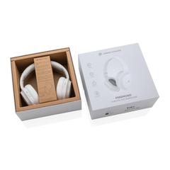 Vue Casque sans fil ANC Urban Vitamin Freemond de couleur blanc| Krokrodeal