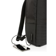 Vue Sac à dos antivol pour ordinateur 15" Swiss Peak AWARE™ de couleur noir| Krokrodeal