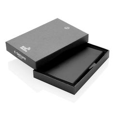 Vue Porte-cartes en aluminium anti RFID C-Secure de couleur noir| Krokrodeal