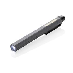 Vue Lampe stylo rechargeable par USB en plastique RCS Gear X de couleur gris| Krokrodeal