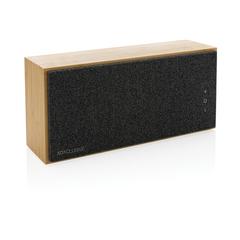 Vue Haut-parleur sans fil 20W en bambou Wynn de couleur marron| Krokrodeal