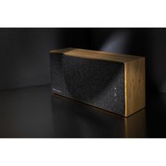 Vue Haut-parleur sans fil 20W en bambou Wynn de couleur marron| Krokrodeal