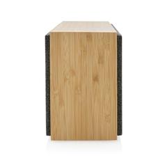 Vue Haut-parleur sans fil 20W en bambou Wynn de couleur marron| Krokrodeal