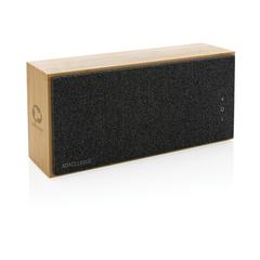 Vue Haut-parleur sans fil 20W en bambou Wynn de couleur marron| Krokrodeal
