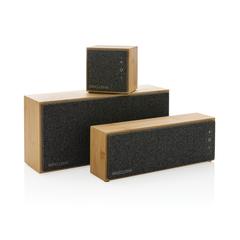 Vue Haut-parleur sans fil 20W en bambou Wynn de couleur marron| Krokrodeal