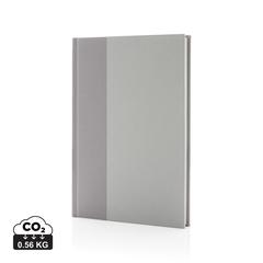 Vue Carnet A5 en Kraft et rPET certifié GRS Words de couleur blanc| Krokrodeal