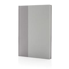 Vue Carnet A5 en Kraft et rPET certifié GRS Words de couleur blanc| Krokrodeal