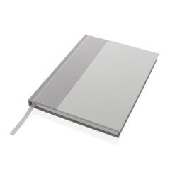 Vue Carnet A5 en Kraft et rPET certifié GRS Words de couleur blanc| Krokrodeal