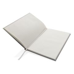 Vue Carnet A5 en Kraft et rPET certifié GRS Words de couleur blanc| Krokrodeal