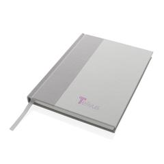 Vue Carnet A5 en Kraft et rPET certifié GRS Words de couleur blanc| Krokrodeal