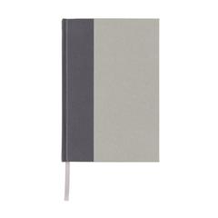 Vue Carnet A5 en Kraft et rPET certifié GRS Words de couleur gris| Krokrodeal