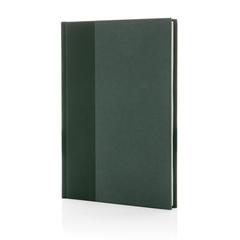 Vue Carnet A5 en Kraft et rPET certifié GRS Words de couleur vert| Krokrodeal