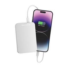 Vue Powerbank 5000mAh en plastique/alu RCS UrbanVitamin Richmond de couleur gris| Krokrodeal