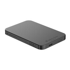 Vue Powerbank 5000mAh en plastique/alu RCS UrbanVitamin Richmond de couleur noir| Krokrodeal