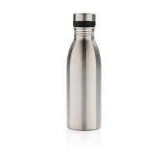 Vue Bouteille d’eau 500ml en acier inoxydable recyclé RCS de couleur gris| Krokrodeal