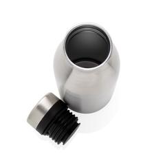 Vue Bouteille d’eau 500ml en acier inoxydable recyclé RCS de couleur gris| Krokrodeal