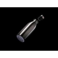 Vue Bouteille d’eau 500ml en acier inoxydable recyclé RCS de couleur gris| Krokrodeal