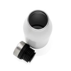 Vue Bouteille d’eau 500ml en acier inoxydable recyclé RCS de couleur blanc| Krokrodeal