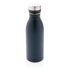 Vue Bouteille d’eau 500ml en acier inoxydable recyclé RCS de couleur bleu| Krokrodeal