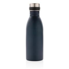 Vue Bouteille d’eau 500ml en acier inoxydable recyclé RCS de couleur bleu| Krokrodeal