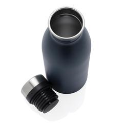 Vue Bouteille d’eau 500ml en acier inoxydable recyclé RCS de couleur bleu| Krokrodeal