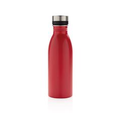 Vue Bouteille d’eau 500ml en acier inoxydable recyclé RCS de couleur rouge| Krokrodeal