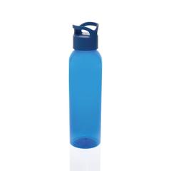 Vue Bouteille d'eau 650ml en rPET RCS Oasis de couleur bleu| Krokrodeal