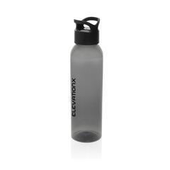 Vue Bouteille d'eau 650ml en rPET RCS Oasis de couleur noir| Krokrodeal