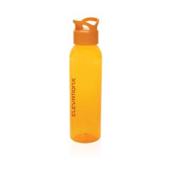 Vue Bouteille d'eau 650ml en rPET RCS Oasis de couleur orange| Krokrodeal