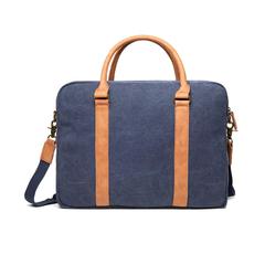 Vue VINGA Sac pour ordinateur en toile recyclée RCS Bosler de couleur bleu| Krokrodeal