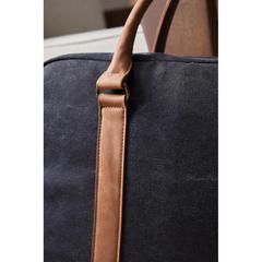 Vue VINGA Sac pour ordinateur en toile recyclée RCS Bosler de couleur bleu| Krokrodeal