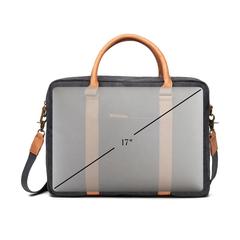 Vue VINGA Sac pour ordinateur en toile recyclée RCS Bosler de couleur noir| Krokrodeal