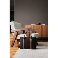 Vue VINGA Sac pour ordinateur en toile recyclée RCS Bosler de couleur noir| Krokrodeal