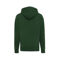 Vue Sweat à capuche en coton recyclé Iqoniq Yoho de couleur vert| Krokrodeal