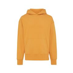 Vue Sweat à capuche en coton recyclé Iqoniq Yoho de couleur orange| Krokrodeal