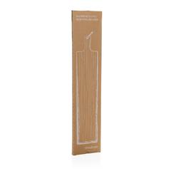 Vue Grande planche de service en bambou Ukiyo de couleur marron| Krokrodeal