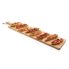 Vue Grande planche de service en bambou Ukiyo de couleur marron| Krokrodeal