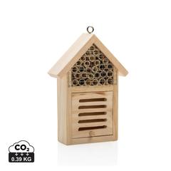 Vue Petit hôtel à insectes de couleur marron| Krokrodeal