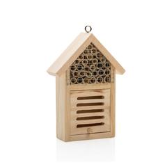 Vue Petit hôtel à insectes de couleur marron| Krokrodeal